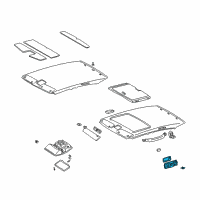 OEM 2002 Lexus GS430 Lamp Assy, Rear Room, LH Diagram - 81290-30160-A0