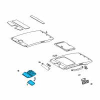 OEM 2000 Lexus GS400 Lamp Assy, Map Diagram - 81260-30240-A0