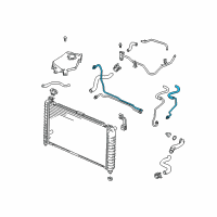 OEM Pontiac Cooler Line Diagram - 10324809