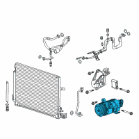 OEM 2019 Cadillac CTS Compressor Diagram - 84200517