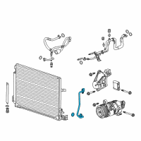 OEM 2016 Cadillac ATS Front AC Tube Diagram - 22893424