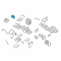 OEM 2002 Dodge Ram 1500 Air Conditioning And Heater Actuator Diagram - 5073983AA