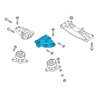 OEM Hyundai Genesis Engine Support Bracket Assembly, Left Diagram - 21826-B1200