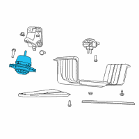 OEM Dodge Durango INSULATOR-Engine Mount Diagram - 68252518AA