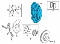 OEM 2021 Chevrolet Tahoe Caliper Diagram - 84793058