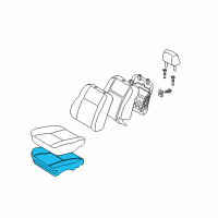 OEM 2006 Scion xA Seat Cushion Pad Diagram - 71502-52020