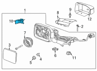 OEM Ford Bronco LAMP ASY Diagram - M2DZ-13B374-A