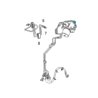 OEM Ram 2500 Anti-Lock Brake System Module Diagram - 68204539AJ