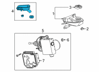 OEM Cadillac XT4 Auxiliary Reservoir Diagram - 84523275