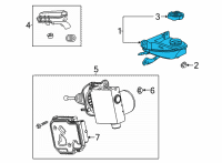 OEM Chevrolet Trailblazer Master Cylinder Reservoir Diagram - 60003248