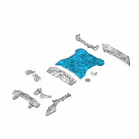 OEM 2014 Hyundai Tucson Panel-Rear Floor Diagram - 65511-2S500