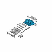 OEM Kia Sorento Panel-Rear Floor Diagram - 655043E100