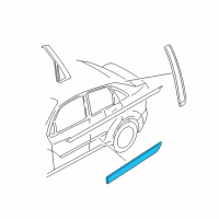 OEM 2005 Ford Focus Body Side Molding Diagram - 5S4Z-5425533-AAPTM