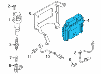 OEM 2022 Hyundai Tucson ELECTRONIC CONTROL UNIT Diagram - 39131-2MNH0