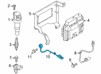 OEM 2022 Hyundai Tucson SENSOR-KNOCK Diagram - 39250-2M500