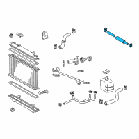 OEM Toyota Camry Overflow Hose Diagram - 16472-AB010