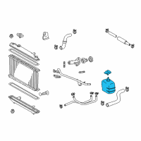 OEM 2004 Toyota Camry Reservoir Assembly Diagram - 16470-28060