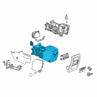 OEM 2019 Chevrolet Traverse Console Assembly Diagram - 84454265