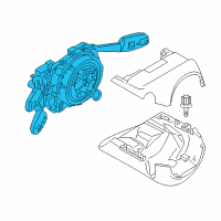 OEM 2008 BMW 335xi Steering Column Switch Diagram - 61-31-9-123-032