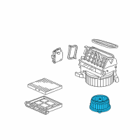OEM 2008 Acura RL Motor Assembly, Fan Diagram - 79310-SJA-A02
