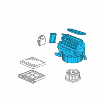 OEM Acura RL Blower Sub-Assembly Diagram - 79305-SJA-A02