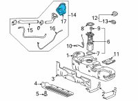 OEM GMC Sierra 2500 HD Housing Diagram - 20918333
