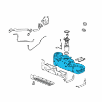 OEM Chevrolet Silverado 2500 Fuel Tank Diagram - 25833022