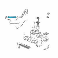 OEM GMC Sierra Filler Hose Diagram - 22951229