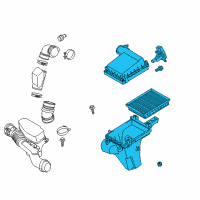 OEM 2012 Toyota Prius Plug-In Air Cleaner Assembly Diagram - 17700-37261