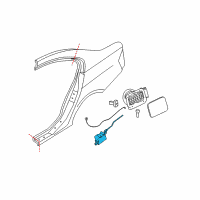 OEM BMW Filler Flap Actuator Diagram - 67-11-6-987-632
