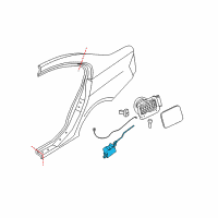 OEM BMW 330xi Filler Flap Actuator Diagram - 67-11-6-987-632