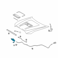 OEM 2017 Toyota Tacoma Lock Assembly Diagram - 53510-04070