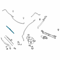 OEM 2012 Hyundai Genesis Coupe WIPER Blade 20'' -Hybrid Diagram - 99H09-AK020-H