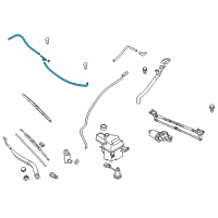 OEM 2012 Hyundai Genesis Coupe Hose Assembly-Windshield Washer Diagram - 98650-2M000