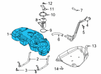 OEM 2022 Ford Bronco Sport TANK ASY - FUEL Diagram - LX6Z-9002-M