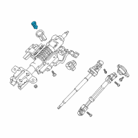 OEM 2019 Ford F-150 Ignition Lock Cylinder Diagram - FL3Z11282B