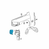 OEM 2006 Dodge Ram 2500 Shield-Fender Diagram - 55056680AC