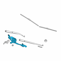 OEM 2013 BMW 650i Gran Coupe Windshield Wiper Motor Diagram - 61-61-7-306-272