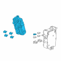 OEM 2015 Honda Crosstour Box, Driver Fuse Diagram - 38200-TP6-A12