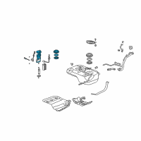 OEM 2008 Acura MDX Filter Set, Fuel Diagram - 17048-STX-A00