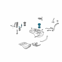 OEM 2010 Honda Pilot Meter Set Diagram - 17047-STX-A00