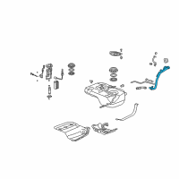 OEM 2011 Honda Pilot Pipe, Fuel Filler Diagram - 17660-SZA-A01