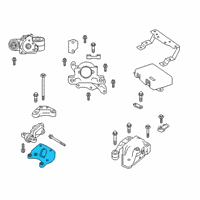 OEM 2021 Infiniti QX50 Bracket-Engine Mounting, Rear RH Diagram - 11332-5NA0A