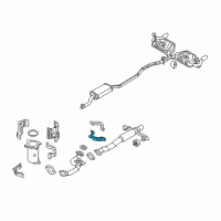 OEM 2007 Lincoln MKX Catalytic Converter Front Bracket Diagram - 7T4Z-5K291-CA