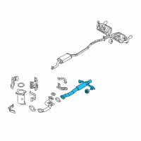 OEM 2008 Lincoln MKX Front Pipe Diagram - 9T4Z-5G274-A