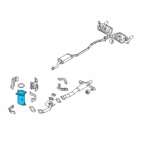 OEM 2008 Ford Edge Catalytic Converter Diagram - 7T4Z-5E213-A