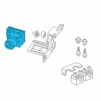 OEM Kia Sephia Hydraulic Unit Assembly Diagram - 0K2N1437AZ