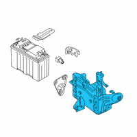 OEM BMW BATTERY TRAY PLUS DUAL STORA Diagram - 61-21-6-832-931