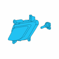 OEM 2015 Kia Sportage Front Fog Lamp Assembly, Left Diagram - 922013W600