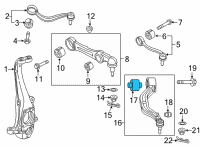 OEM 2015 Hyundai Genesis Bush-Front Lower Arm(G) Diagram - 54584-B1200